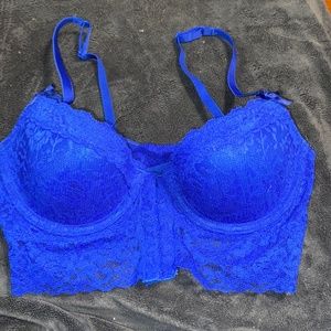 blue bralette